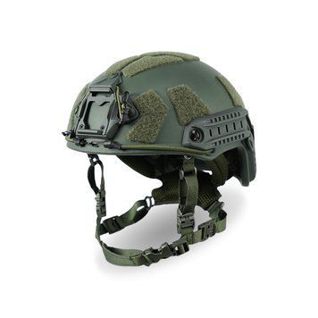 Кевларовый баллистический шлем FAST GEN III Kevlar Olive с креплением NVG и рейками 3171604367 фото